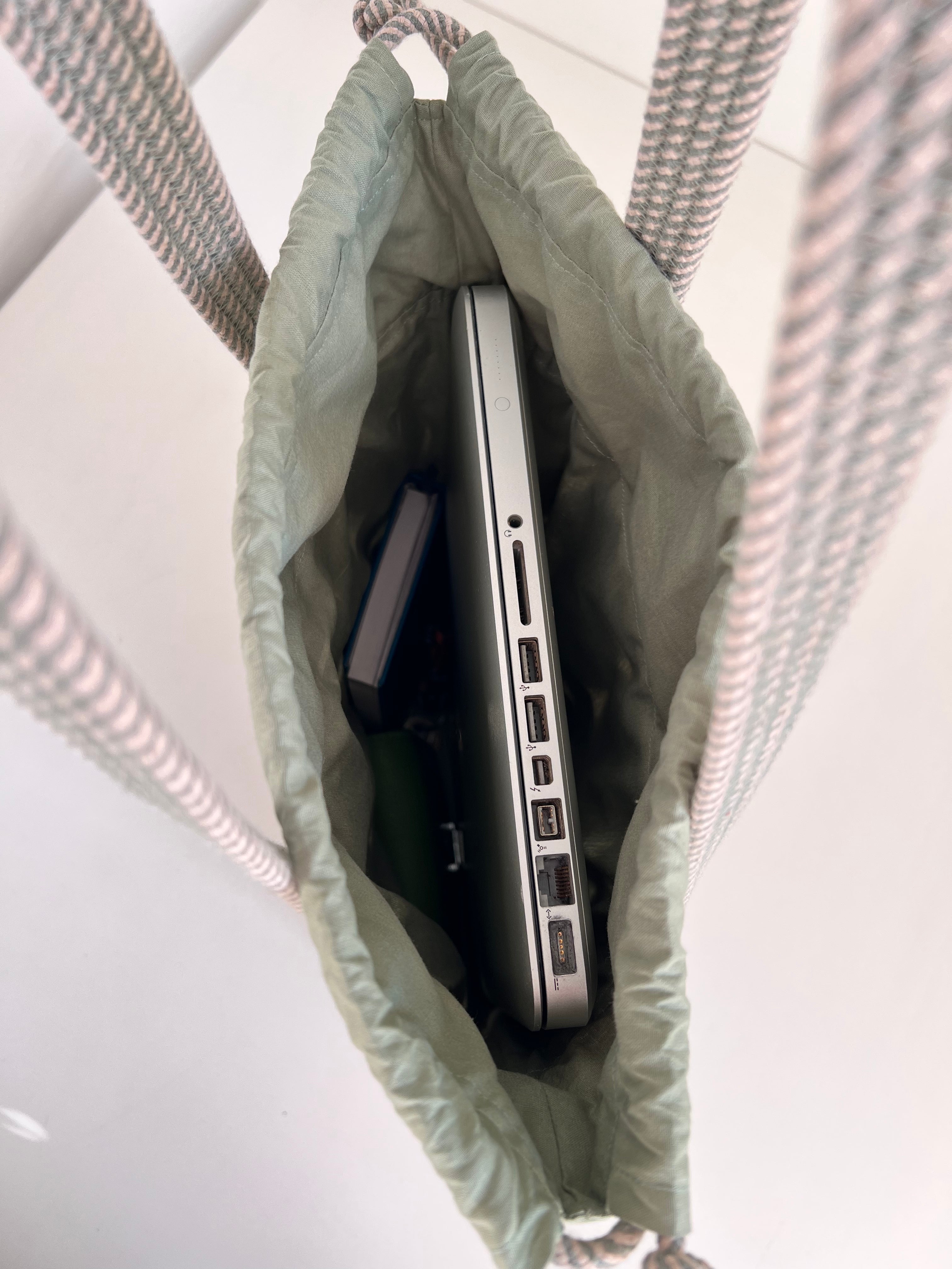 Torba w Kółka Długa srebrna — przeplatany wzór kółek, LISNA STYLE